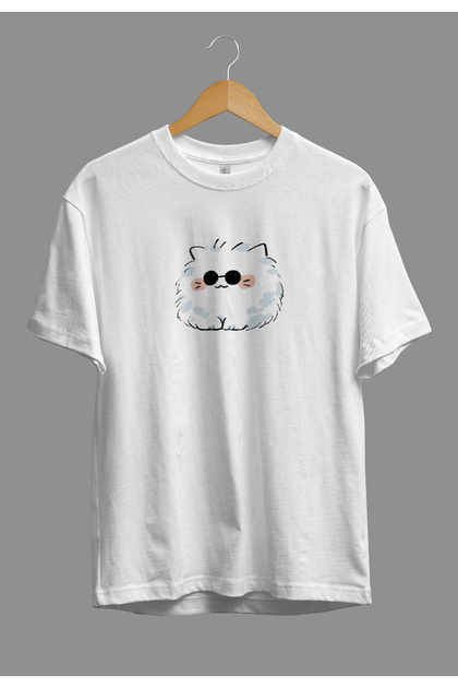 Loose Fit Jujutsu Kaisen With Glasses Cute Anime Character Printed Design T-Shirt