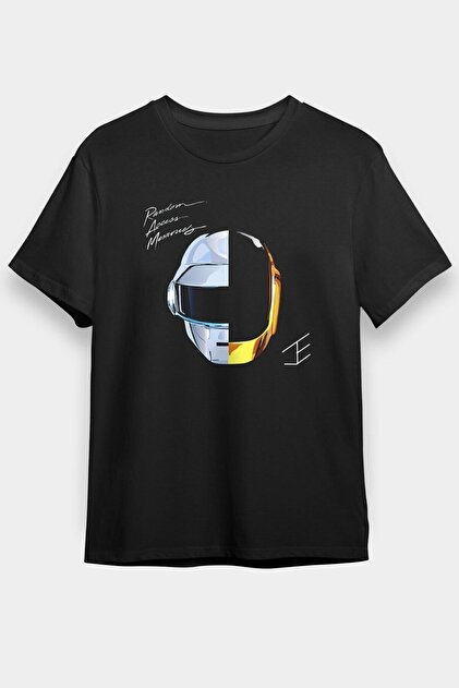 Kendim Seçtim Daft Punk Müzik Get Lucky Music Baskılı Tişört