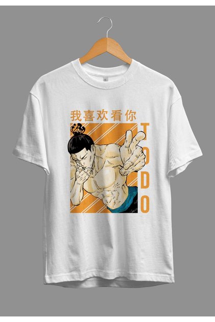 Loose Fit Jujutsu Kaisen Aoi Todo Anime Character Printed Design T-Shirt