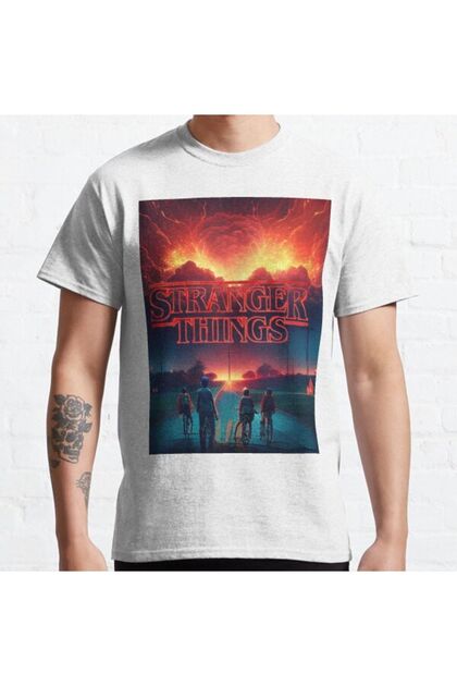 Loose Fit Unisex Epic Stranger Things Exclusive Fan Art Design Printed T-shirt