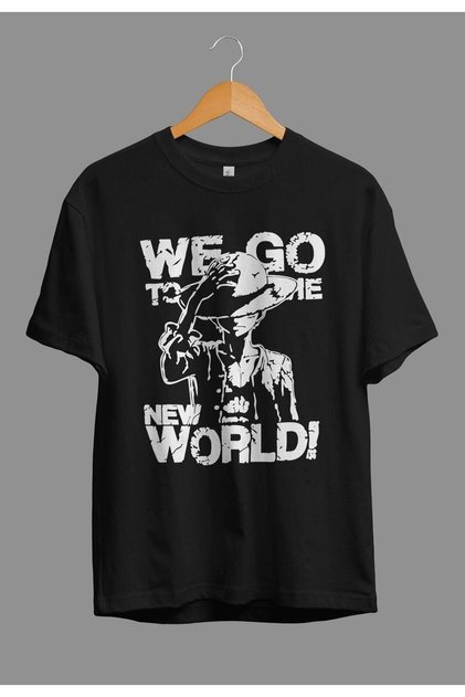 One Piece ''We Are Going to the New World'' Anime Printed Special Design T-Shirt