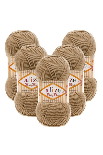 Baby Best 5-Piece 368 Canvas Beige Hand Knitting Yarn
