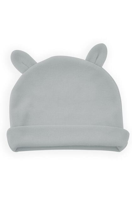Newborn Baby Hat with Ears - Gray
