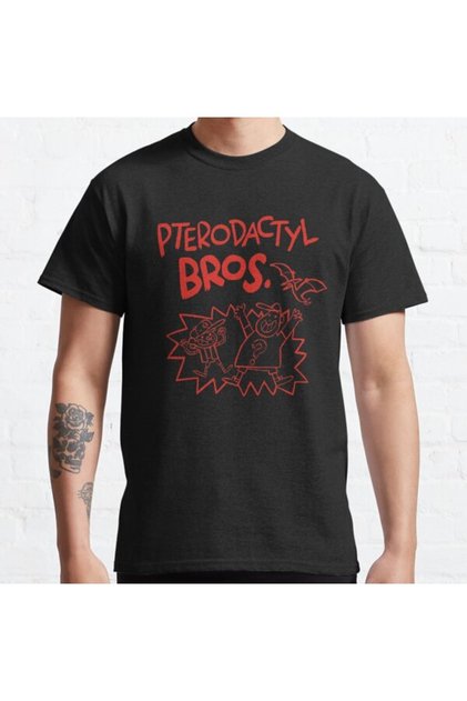 Loose Fit Unisex Gravity Falls Pterodactyl Bros Design Printed T-shirt