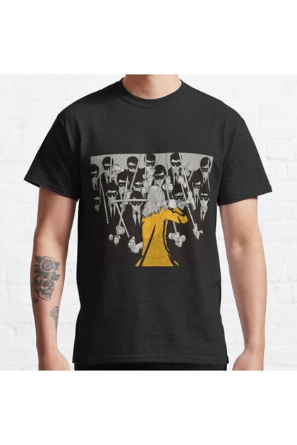 Loose Fit Kill Bill Concept Art Design Printed T-shirt
