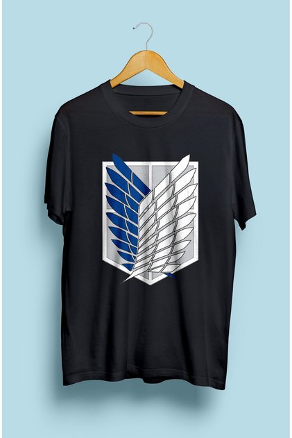 Loose Fit Unisex Attack On Titan Symbols Anime Printed Design T-Shirt