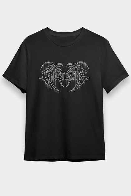 Unisex Loose Fit Ghostemane Printed Black T-shirt - T-shirt