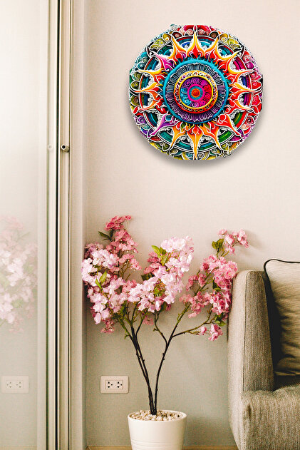 Mandala Colorful Wooden Painting Model, Living Room, Bedroom, Hall, Office, Home Decoration