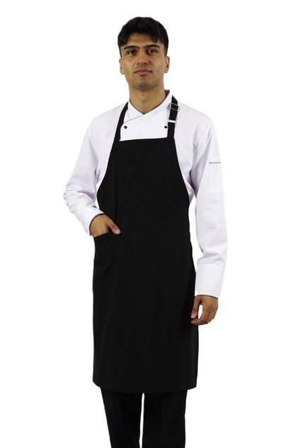 Cook Waiter Chef Barista Cafe Apron Kitchen Apron with Pockets (Alpaca Fabric)