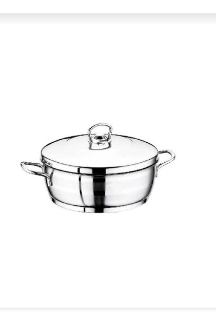 Safinox Flavia Steel Flat Pot 30X10 cm 7 Liters