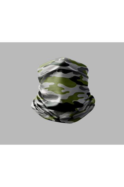 Camouflage Design Biker Buff Mask Outdoor Neck Gaiter Unisex Bandana