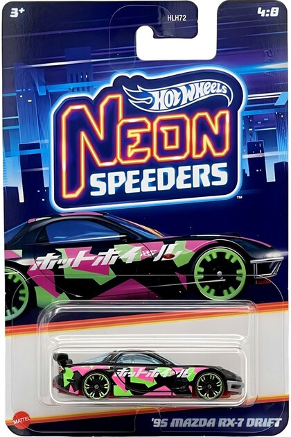 HOT WHEELS Neon Speeder Arabalar 95 Mazda Rx 7 Drift HRW70