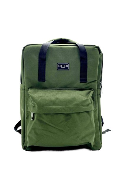 Khaki Green Water Resistant Zippered Multipurpose Pocketed Unisex Backpack/Laptop/MacBook/School Bag