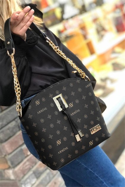 102 Women's Handbag Black Printed