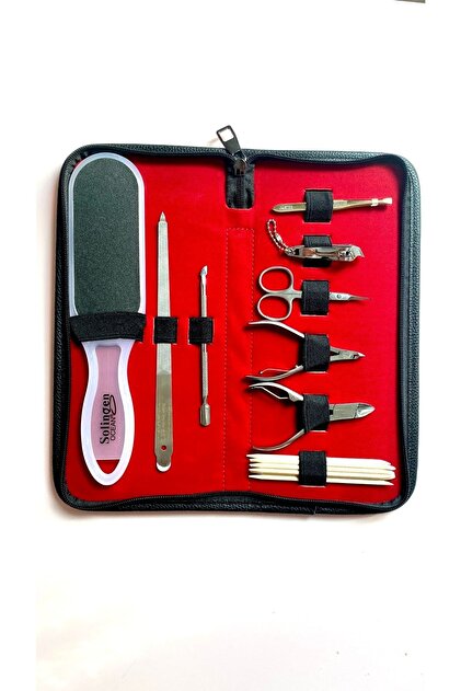 Solingen Cobalt Profesyonel Süper Bileyli 9 Parça Manikür Seti