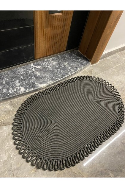 Dublin Series Jute, Patterned Door, Door Mat, Bath Mat, Balcony Mat / Gift, Household Item