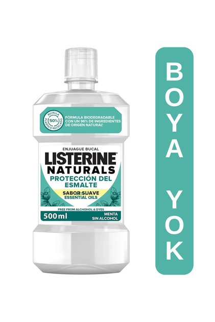 Naturals Emaye Koruma Hafif Lezzet Nane (Alkol veya Boya Yok, Vegan ) 500ml