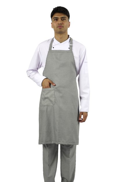 Cook Waiter Chef Barista Cafe Apron Kitchen Apron with Pockets (Alpaca Fabric)