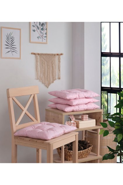 Açık Pembe Sandalye Minderi