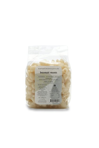 Glütensiz ve Vegan Basmati Pipe Rigate Mantı (200 G)