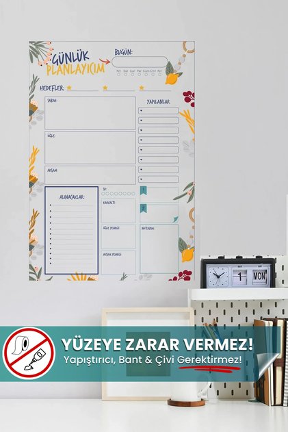 Dnevni planer - Pametni papir sa samolepljivim zatvaračem, funkcija držača za fotografije i beleške