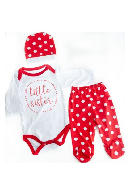 MİNİBİRD BABY 3-Piece Baby Bodysuit Set