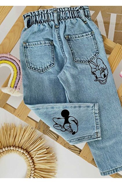 HAVİSA KİDS New Season Mickey Mouse and Duffy Duck Printed Jean