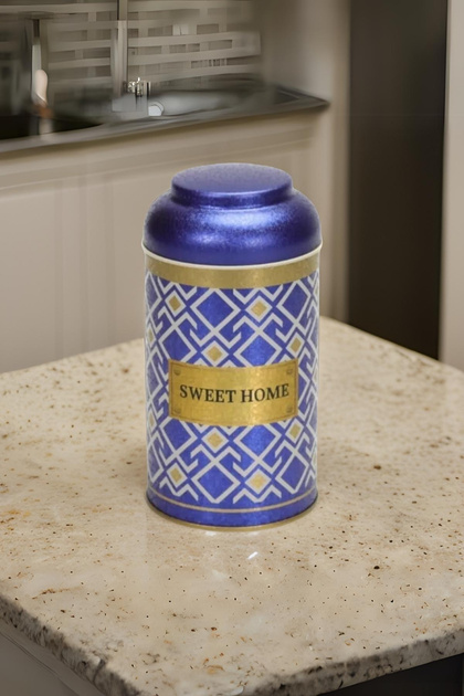 Ef088-93 Turkish Blue_swt Home Patterned Spice Bowl 0.9 Lt