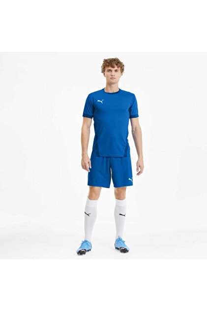 Puma Team Goal 23 Jersey Erkek Mavi Yuvarlak Yaka Tişört - Fiyatı