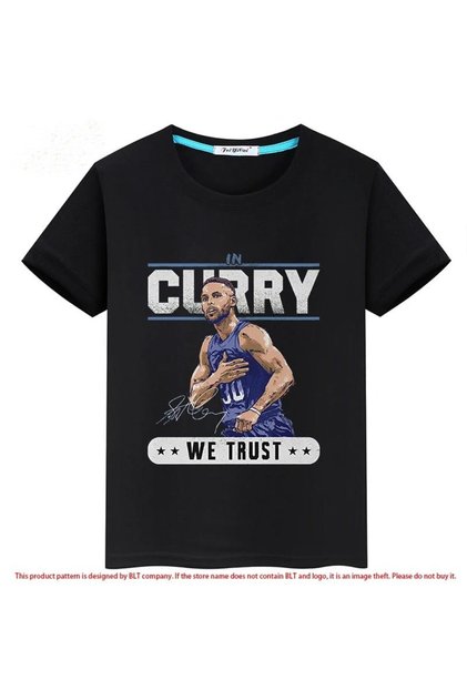 Style-X STEPHEN CURRY PRINTED BICYCLE NECK T-SHIRT YOUTH AND KIDS