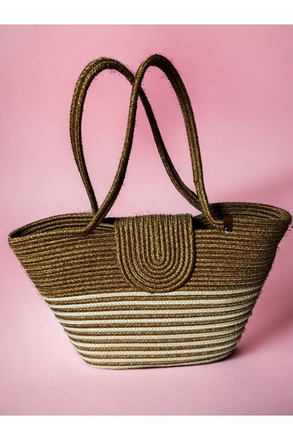 Berry Magnetic Natural Straw Jute Beach Bag, Seasonal Bag - Summer Trend!"