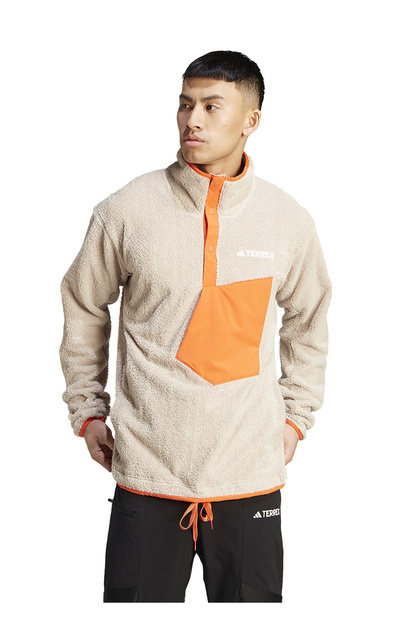 adidas Bej Erkek Dik Yaka Terrex Polar Sweatshırt In3107-xpl Pıle