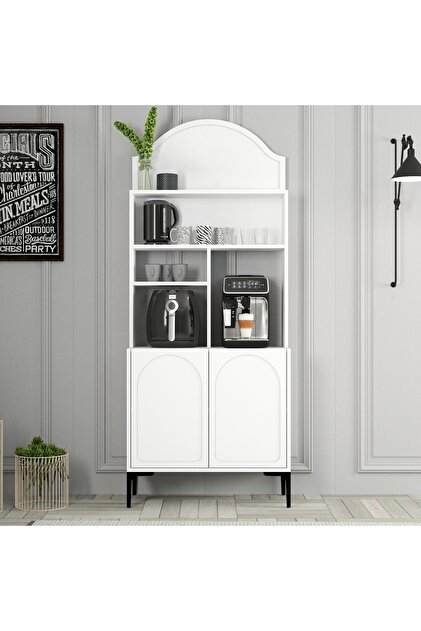 Variant Mobilya Lyon Kahve Köşesi Çok Amaçlı Dolap 80cm V815