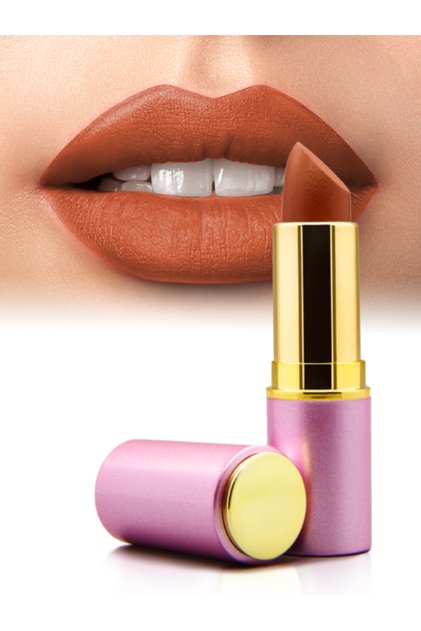 Natural Matte Lipstick Pure Coffee / Lip Nourishing Matte Lipstick No 18