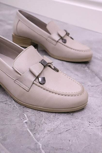 Mammamia - 3800 Vizon Hakiki Deri Kadın Loafer Ayakkabı - Fiyatı