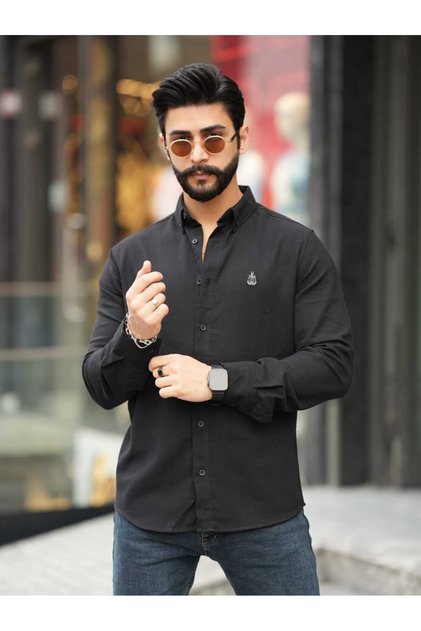 CAMASĂ CU TEXTURA GABARDIN FLAMMY 100% BUMBAC