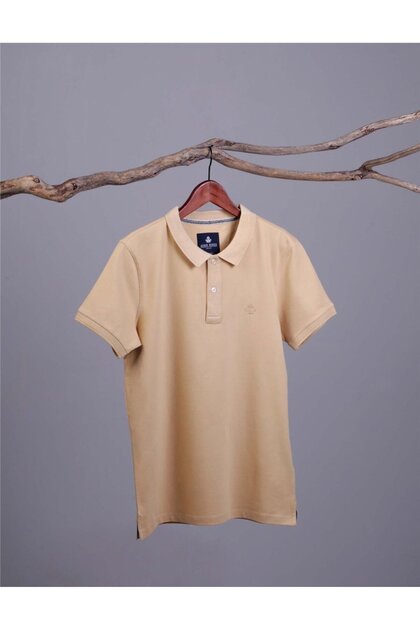 Polo Neck T-shirt Neo-essential - Beige