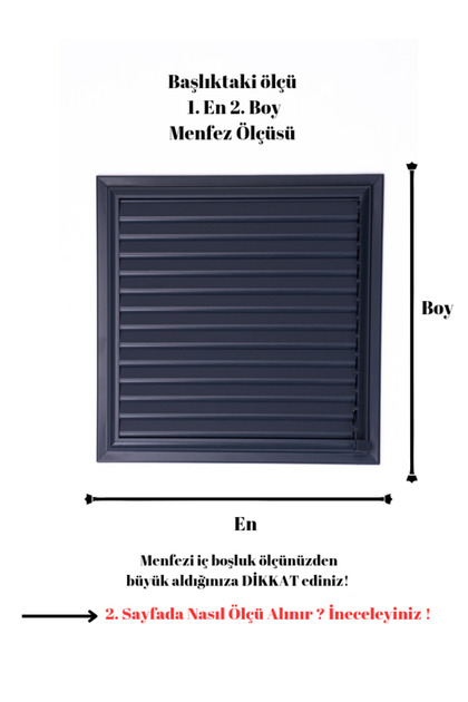 Anthracite Gray 20x25 Aluminum Grille Bathroom WC Ventilation Shutter