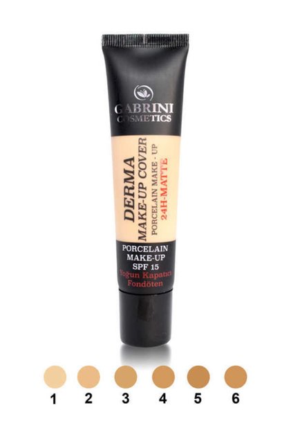 Gabrını Derma Make-up Cover Porcelaın 24h-matte Yoğun Kapatıcı Fondöten 101
