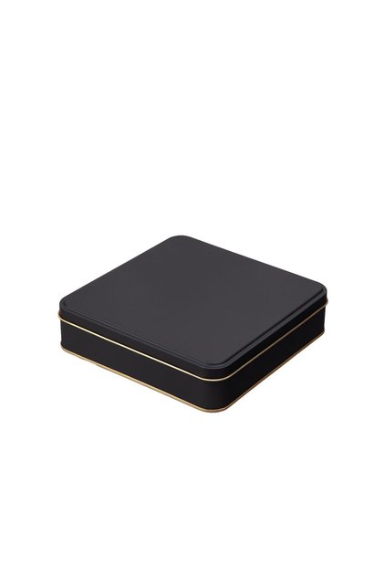 Mat Siyah Metal Kutu 19,2x19,2x4,5 cm