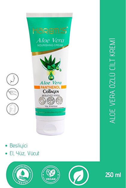 HAREM'S ALOE VERA YÜZ EL VÜCUT KREMİ 250ML