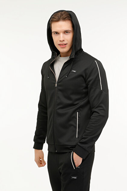 Lumberjack Ml Harvey 18Itl1050 4Fx Men's Black Tracksuit Top- Trendyol