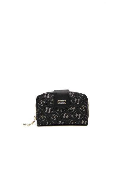 Silver & Polo Black Platinum - Black Sp874 Women's Wallet & Card Holder