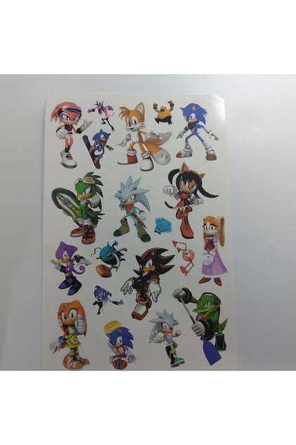 Sonic Ve Arkadaşları Geçici Dövme