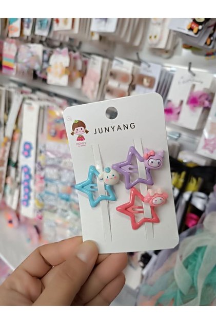 Sanrio 3-Piece Shiny High Quality Star Snap Buckle