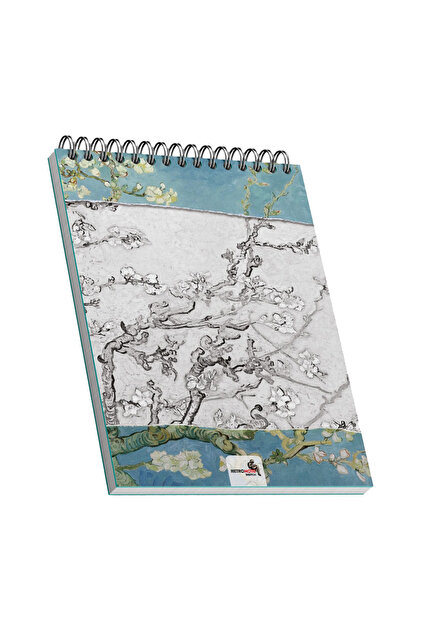 retronote Almond Blossoms, Van Gogh 1890, A5 Eskiz Defter II