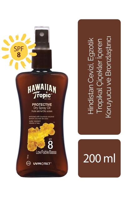 Hawaııan Tropıc Koruyucu Ve Bronzlaştırıcı Yağ Spf 8