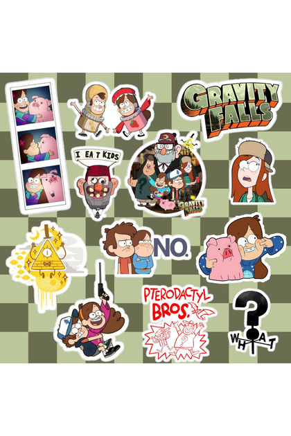 Gravity Falls Sticker Set | Laptop Notebook Phone Sticker