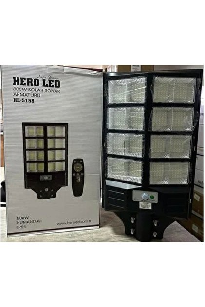800w Solar Sokak Armatürü Kumandalı Güneş Enerjili