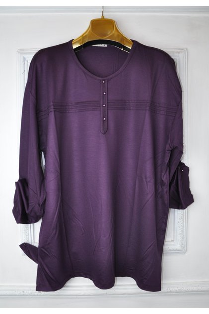 Plus Size Mother Combed Cotton Blouse